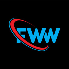 FWW logo. FWW letter. FWW letter logo design. Initials FWW logo linked with circle and uppercase monogram logo. FWW typography for technology, business and real estate brand.