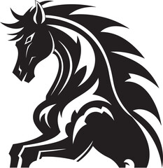 Crowned Clydesdale Noble Horse Mascot Winged Warrior Pegasus Horse Logo