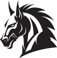 Wild West Whirlwind Galloping Horse Emblem Equine Elegance Vector Logo of Graceful Horse