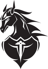 Spirited Saddle Equestrian Emblem Design Equine Essence Graceful Horse Vector Mascot