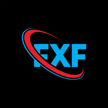 FXF logo. FXF letter. FXF letter logo design. Initials FXF logo linked with circle and uppercase monogram logo. FXF typography for technology, business and real estate brand.