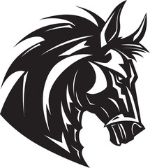 Refined Rider Noble Horse Vector Icon Spirited Sprint Racing Horse Mascot