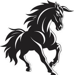 Celestial Colt Crowned Horse Vector Logo Knights Pride Galloping Horse Emblem Design