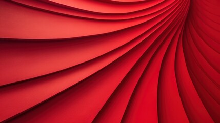 Close-Up of Red Background With Curved Lines