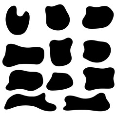 black free form flat vector