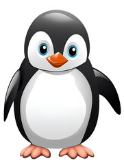 penguin on a white background
