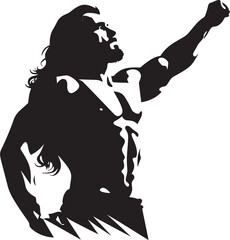 Celestial Physique Jesus in Muscular Glory Icon Holy Sculpture Muscular Jesus Emblem