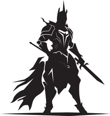 Swift Spearhead Lancer Soldier Vector Emblem Battlefront Guardian Mascot Logo Design for Lancer Soldier