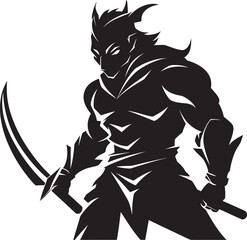 Elite Enforcer Mascot Icon for Lancer Soldier Thunderbolt Trooper Vector Design of Lancer Soldier