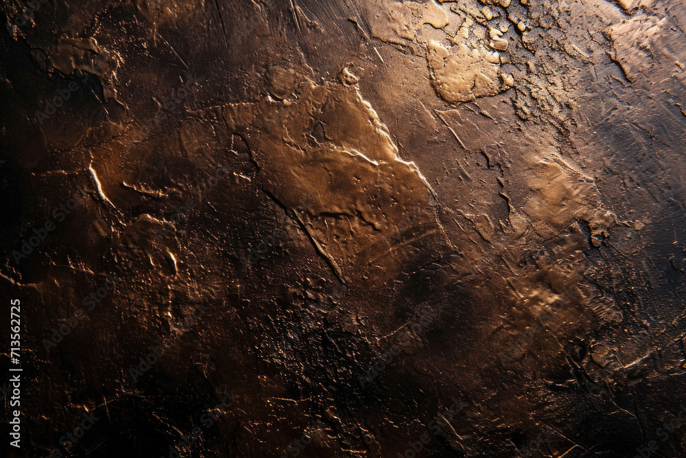 Poster A detailed view of a metal surface with a layer of paint. This image can be used to depict textures, industrial themes, or as a background for design projects
