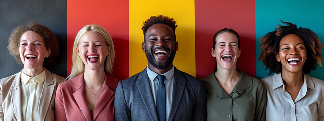 Obraz premium A Kaleidoscope of Humanity, Transcending Boundaries Through Unity, Diversity, and Connection.