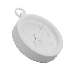 3d dynamic icon. a close up of a clock on a white background, 3 d icon for mobile game, 3d game object, pocket watch, time displacement device, depicted as a 3 d render