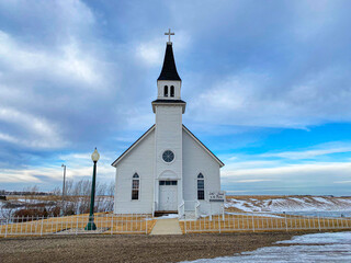This old country church once anchored a village