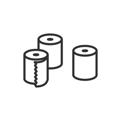 トイレットペーパーのイラストイメージ　防災グッズ