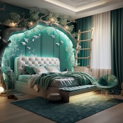 Modern Kids bedroom decor inspired mermaid picture