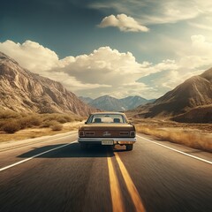 Obraz na płótnie Canvas Automotive Adventure: The Joy of Driving