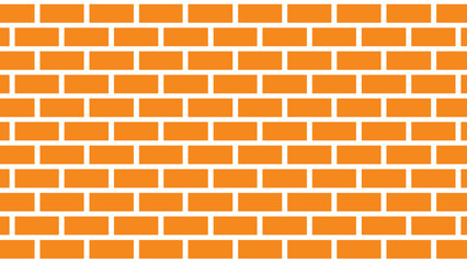 Orange brick wall as background