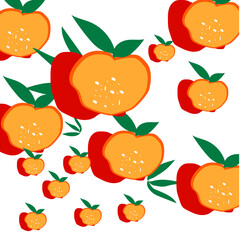 seamless pattern with fruits