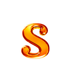 Redhead symbol with bevel. letter s