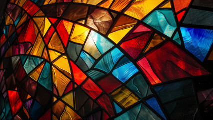 Dark Atmosphere in Stained Glass Art