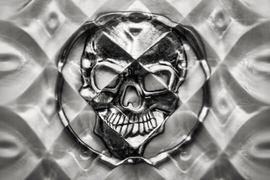 Verschwommener Totenkopf