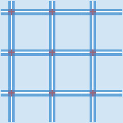 Gingham pattern. Tartan checked plaques in blue, pink, yellow, white. Hats pastel gingham backgrounds for tablecloths, dresses, skirts, napkins or other Easter textile design.