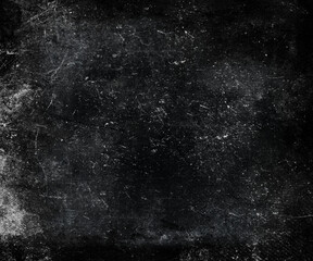 Dark scratched grunge background, old dusty texture