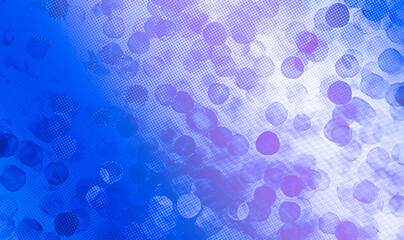 Blue bokeh background, horizontal backdrop with copy space for text or image