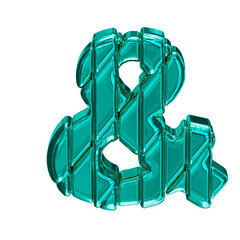 Turquoise symbol in a frame