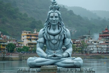 Statue of Lord Shiva at Rishikesh, Uttrakhand, India