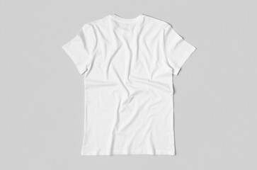 Men's crew neck t-shirt mockup, backside.