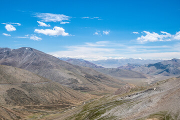 Tso Momriri, a high-altitude lake in the Himalayas, Ladakh, mountain lake, India