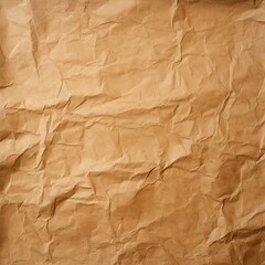 Fototapeta premium Brown recycled craft paper texture background. Abstract brown material old vintage page very crumpled.