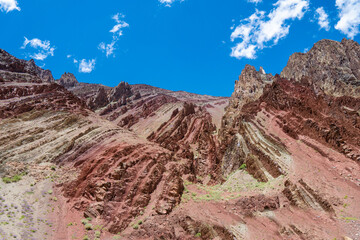 Tso Momriri, a high-altitude lake in the Himalayas, Ladakh, mountain lake, India