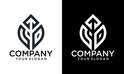 Creative and Minimalist Letter CD Logo Design , CD Monogram