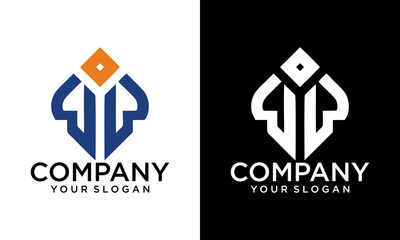 IW Letter logo, Letter logo design, Creative Logo Design,
