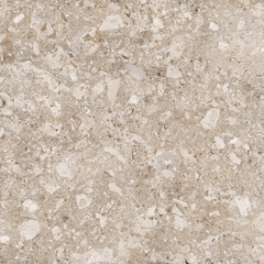 light brown cream terrazzo stone texture background, quartz stone marble slab, porcelain and vitrified tile random floor tile design, interior and exterior floor, concrete chips mosaics