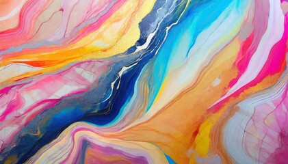 Abstract Colorful Marble Texture
