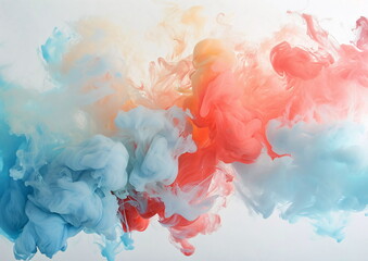 Colorful Ink Clouds in Water