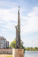 memorial monument of the Battle of the Ebro in Tortosa, comarca of Baix Ebre, Province of Tarragona, Catalonia, Spain