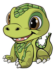 Green Baby Dinosaur
