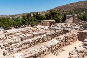 Fototapeta na wymiar Antike Stätte Knossos in Iraklion auf der Insel Kreta Griechenland
