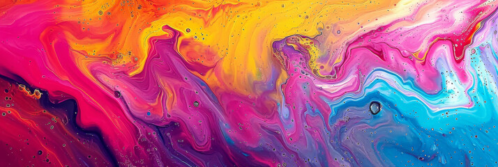 vibrant liquid painting abstract background, generative AI