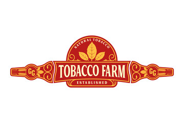 High quality tobacco, cigar and cigarette product labels, luxury classic design style. - obrazy, fototapety, plakaty