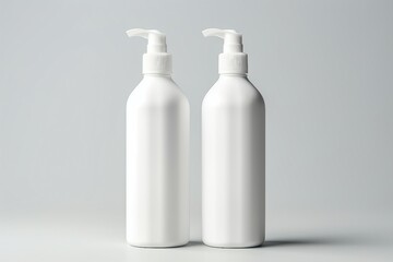 white plastic bottles