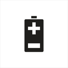 Obraz premium battery vector icon line template