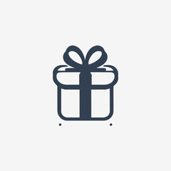 Gift Box Logo Background Very Cool Design