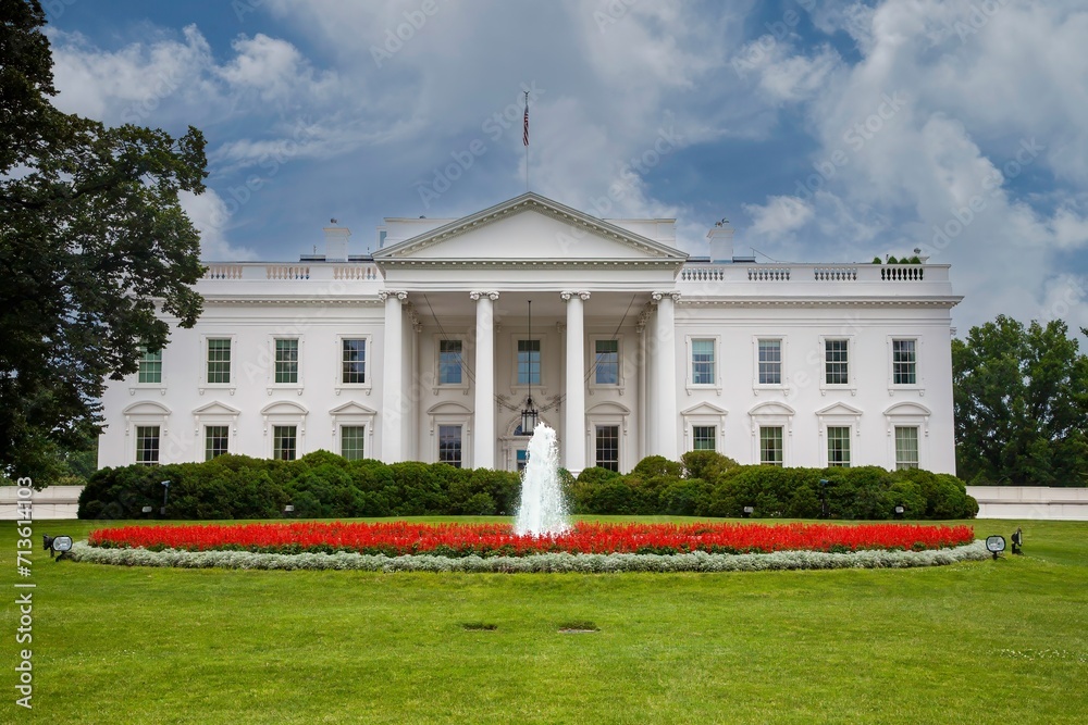 Wall mural the white house. it is the official residence and workplace of the president of the united states. i - Wall murals