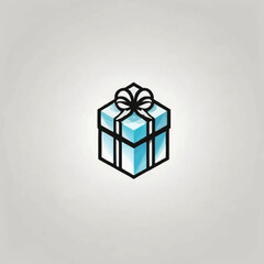 Gift Box Logo Background Very Cool Design