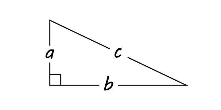 Pythagorean theorem in mathematics. The sum of the squares of the sides of a right triangle equals the square of its hypotenuse. Mathematics resources for teachers and students.